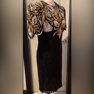 Laurence Kazar Beaded Dress
